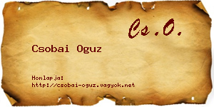 Csobai Oguz névjegykártya